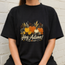 Hey Autumn Pumpkin Greeting Tshirt