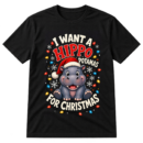 Hippo Potamas Christmas Tshirt