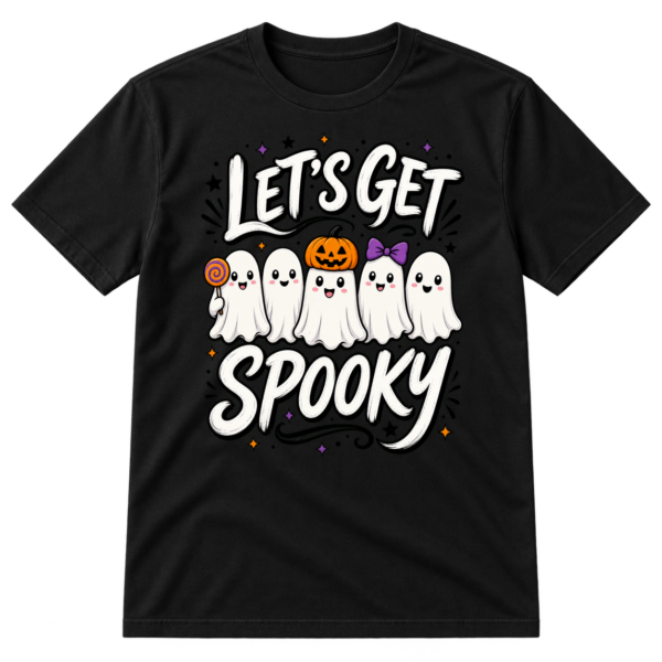 Lets Get Spooky Halloween Ghosts Tshirt