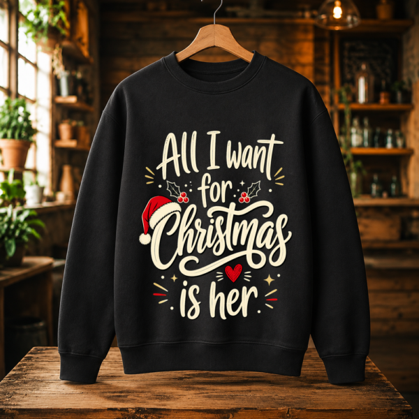 All I Want For Christmas Is Her Tshirt