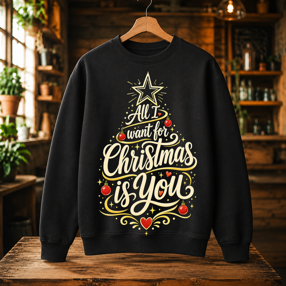 All I Want For Christmas Tree Tshirt
