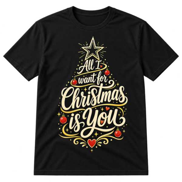 All I Want For Christmas Tree Tshirt