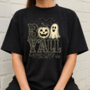 Boo Yall Halloween Typography Tshirt