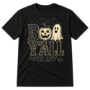 Boo Yall Halloween Typography Tshirt