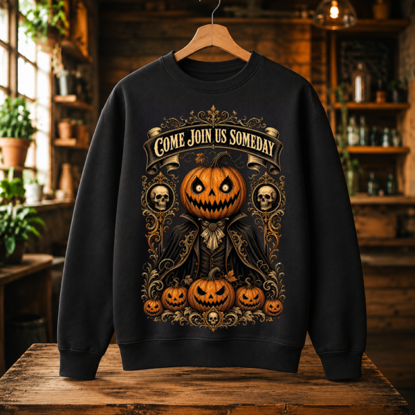 Come Join Us Someday Halloween Pumpkin Tshirt