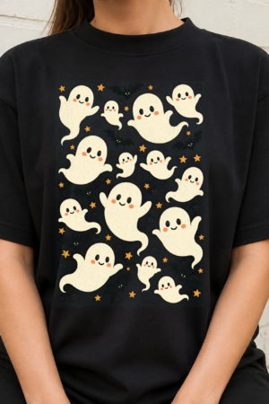 Cute Halloween Ghosts Pattern Tshirt