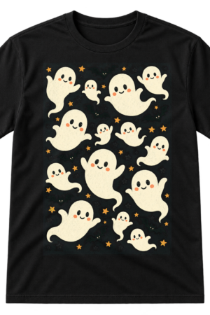 Cute Halloween Ghosts Pattern Tshirt