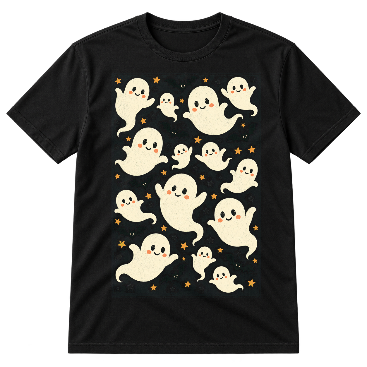 Cute Halloween Ghosts Pattern Tshirt