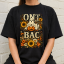 Halloween Ghost Floral Pillow Design Tshirt
