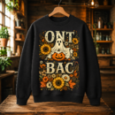 Halloween Ghost Floral Pillow Design Tshirt