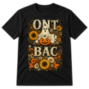 Halloween Ghost Floral Pillow Design Tshirt