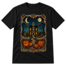 Halloween Haunted House Night Scene Tshirt