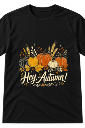 Hey Autumn Pumpkin Greeting Tshirt
