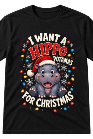 Hippo Potamas Christmas Tshirt