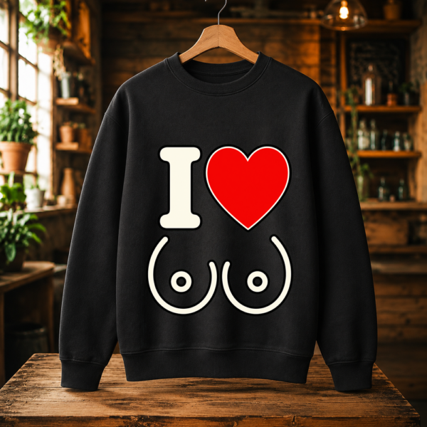 I Love Boobs Icon Tee Tshirt