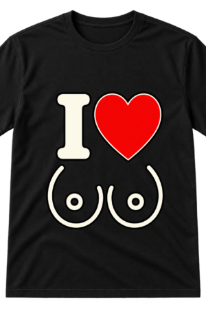 I Love Boobs Icon Tee Tshirt