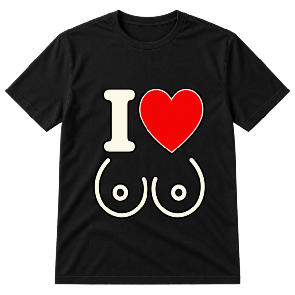 I Love Boobs Icon Tee Tshirt