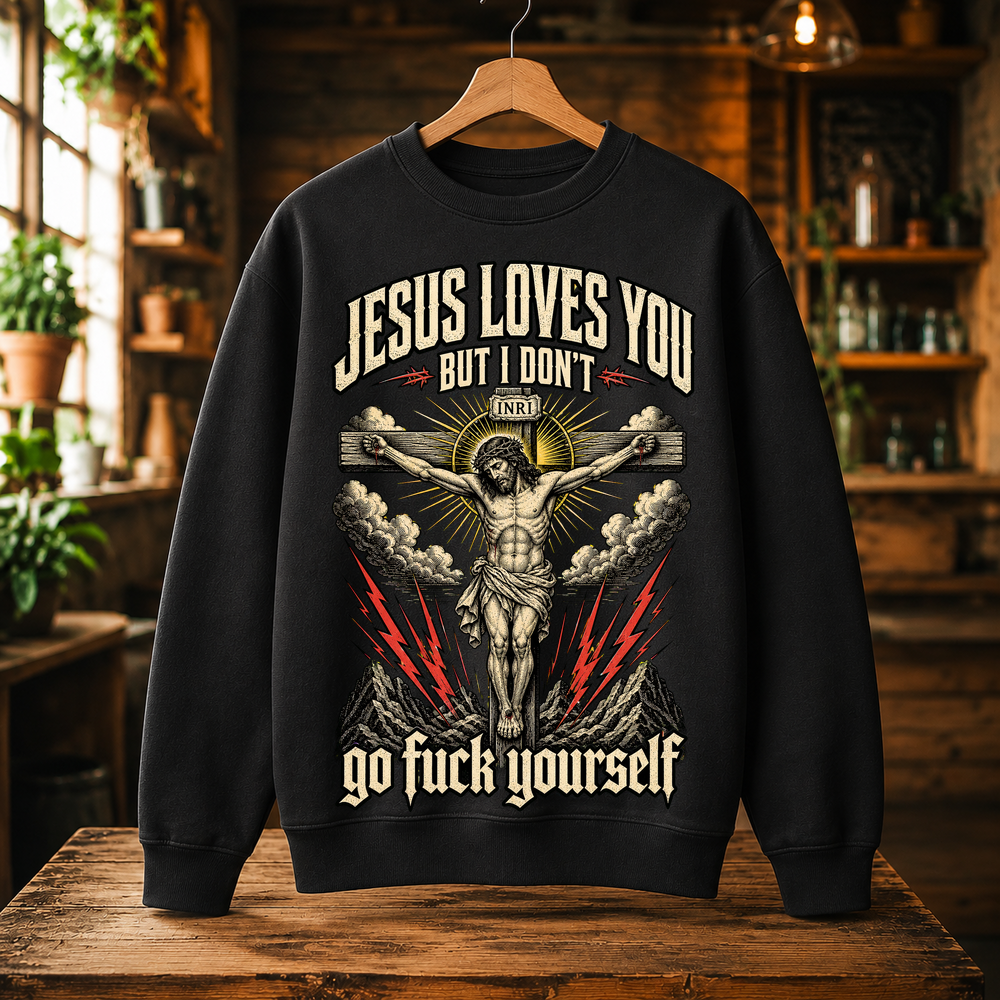 Jesus Loves You But I Dont Crucifix Tshirt