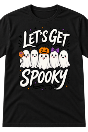 Lets Get Spooky Halloween Ghosts Tshirt