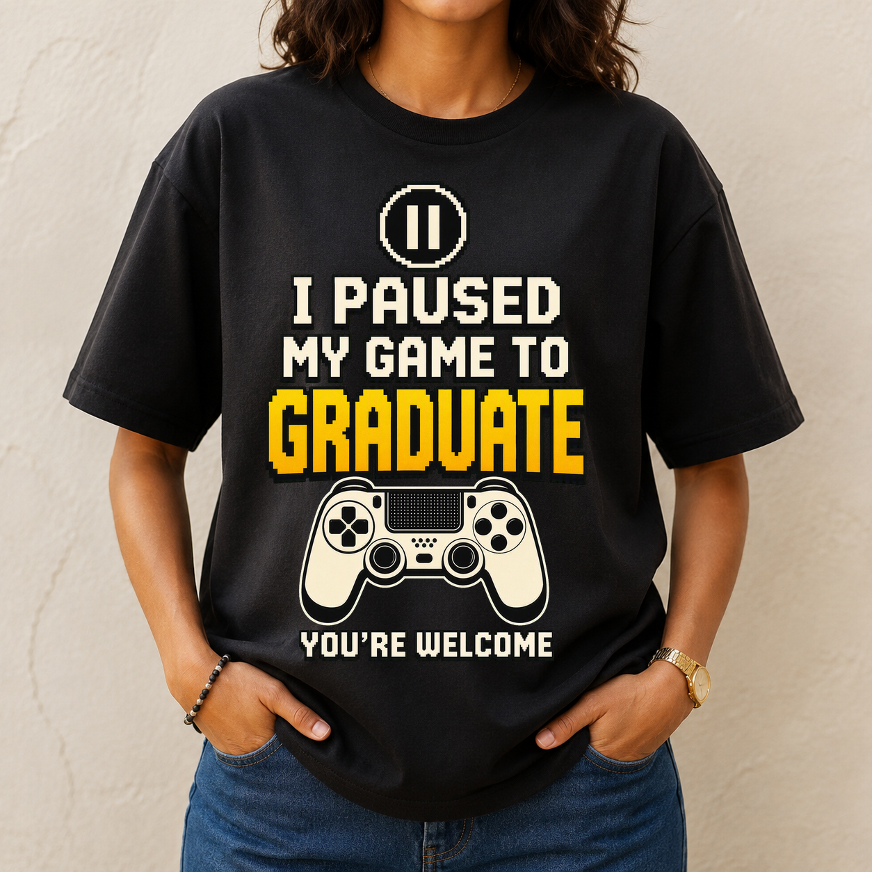 Paused My Game To Graduate Tshirt