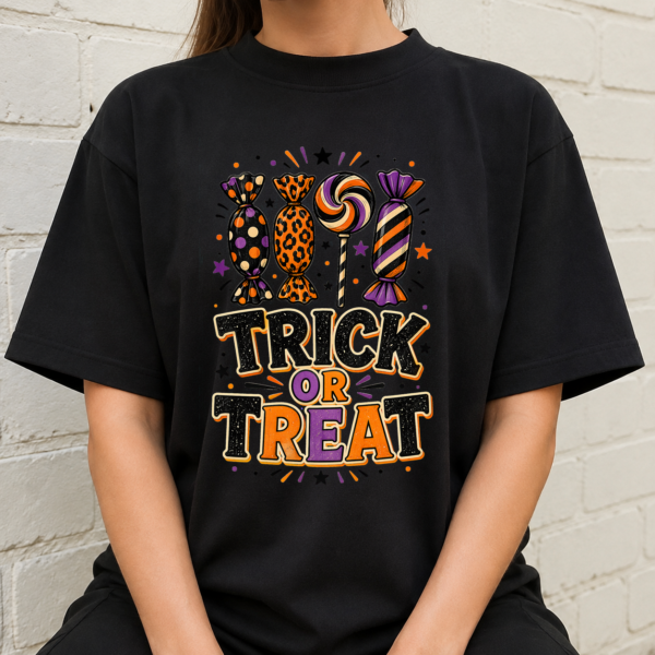 Trick Or Treat Halloween Candy Tshirt