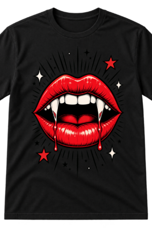 Vampire Lips Fangs Tshirt