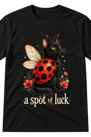 A Spot Of Luck Cat Ladybug Tshirt
