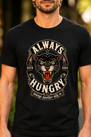 Always Hungry Savage Panther Tshirt