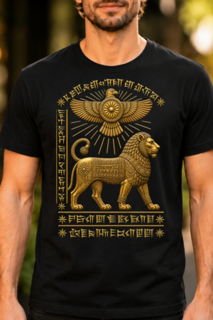 Ancient Mesopotamian Lion Winged Deity Tshirt