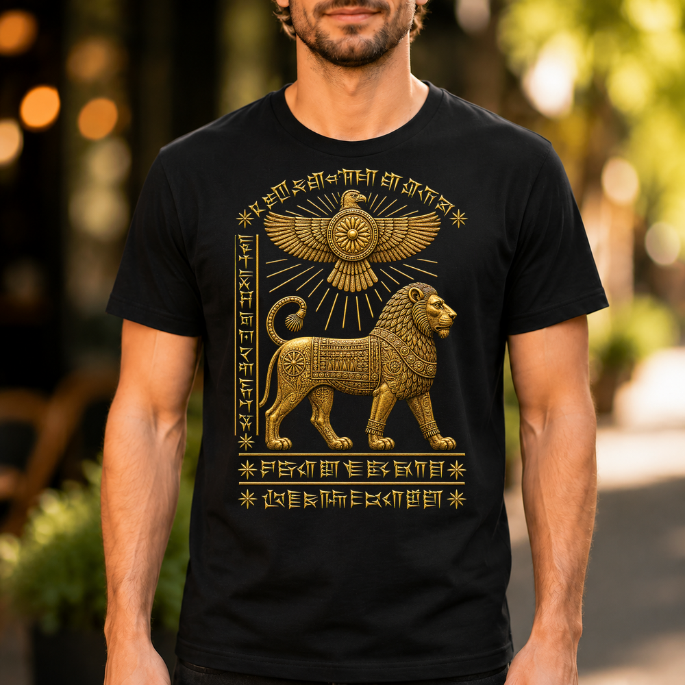 Ancient Mesopotamian Lion Winged Deity Tshirt