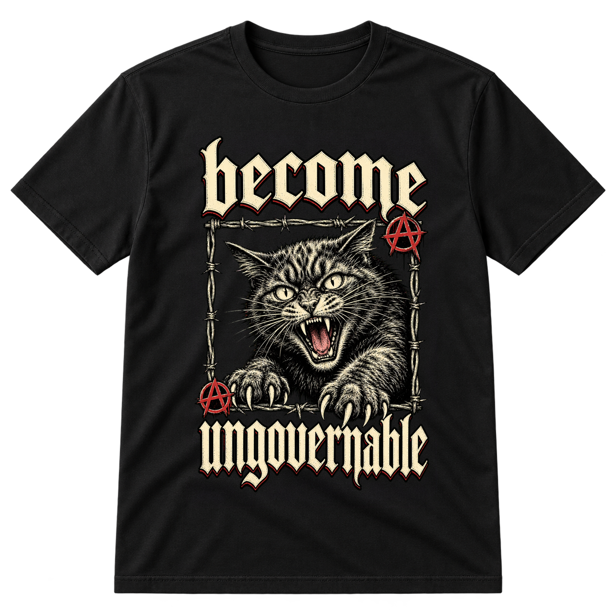 Become Ungovernable Cat Tshirt