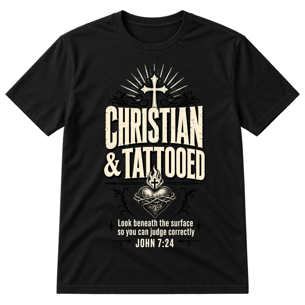 Christian And Tattooed Faith Shirt Tshirt