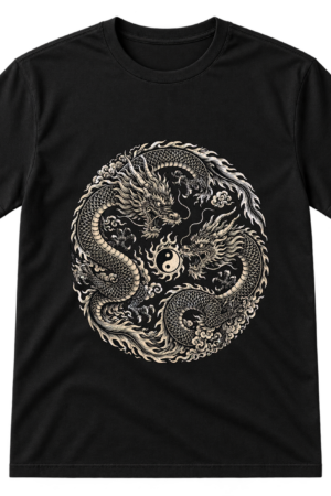 Circular Chinese Dragons Tshirt