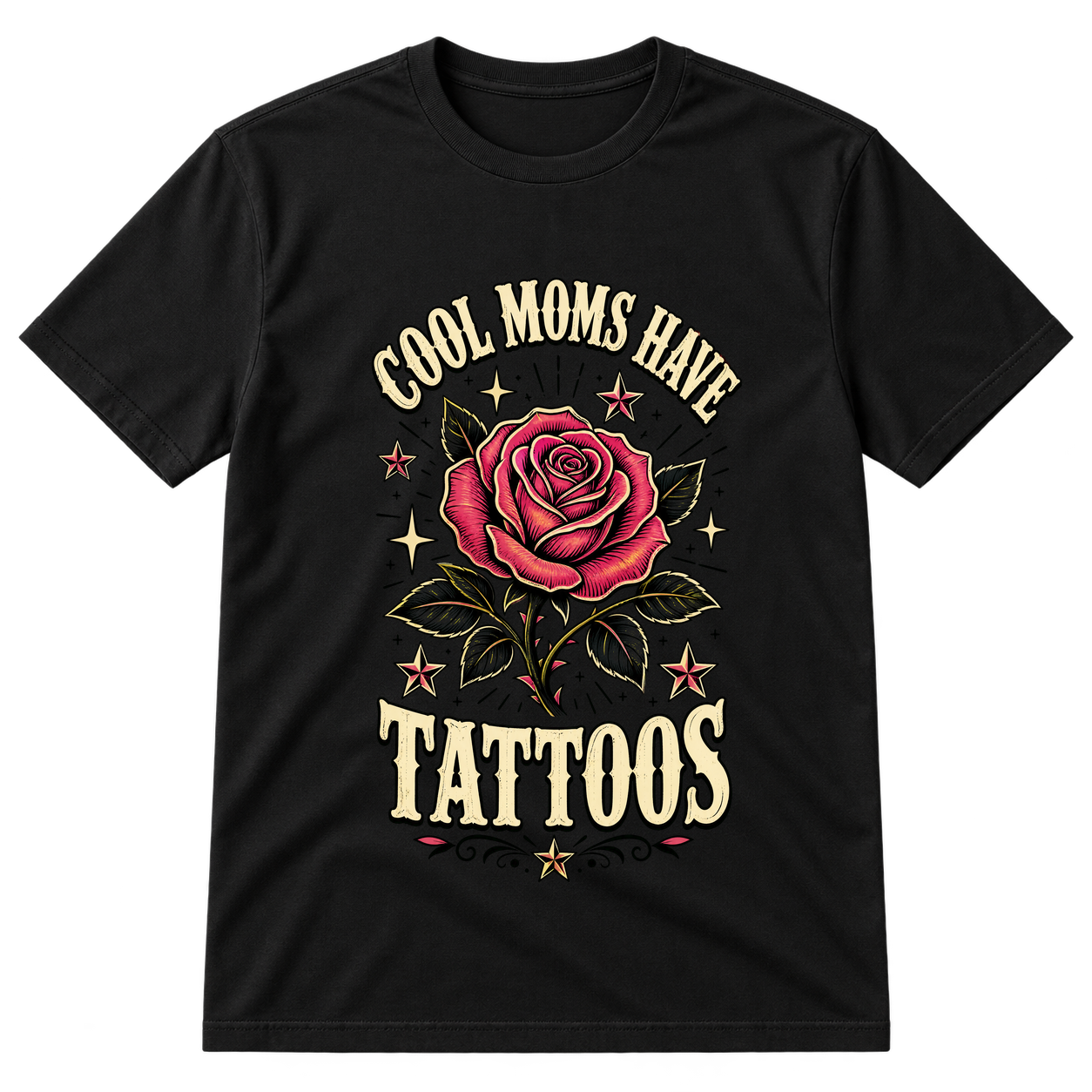 Cool Moms Have Tattoos Tshirt