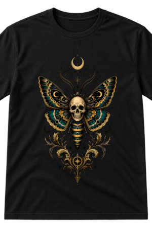 Death Head Moth Skull Illustration Tshirt