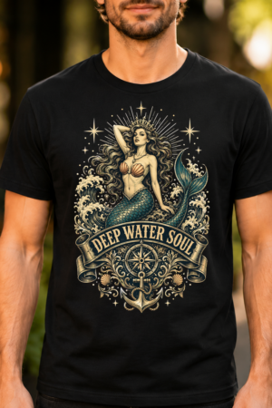Deep Water Soul Mermaid Vintage Tshirt