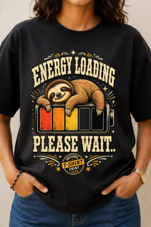 Energy Loading Sloth Tshirt
