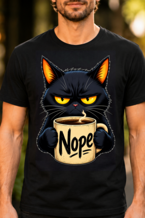 Grumpy Cat Coffee Nope Tshirt