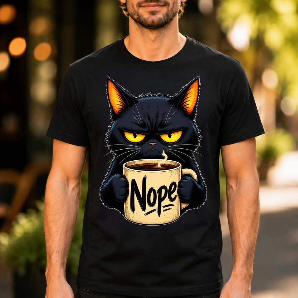 Grumpy Cat Coffee Nope Tshirt