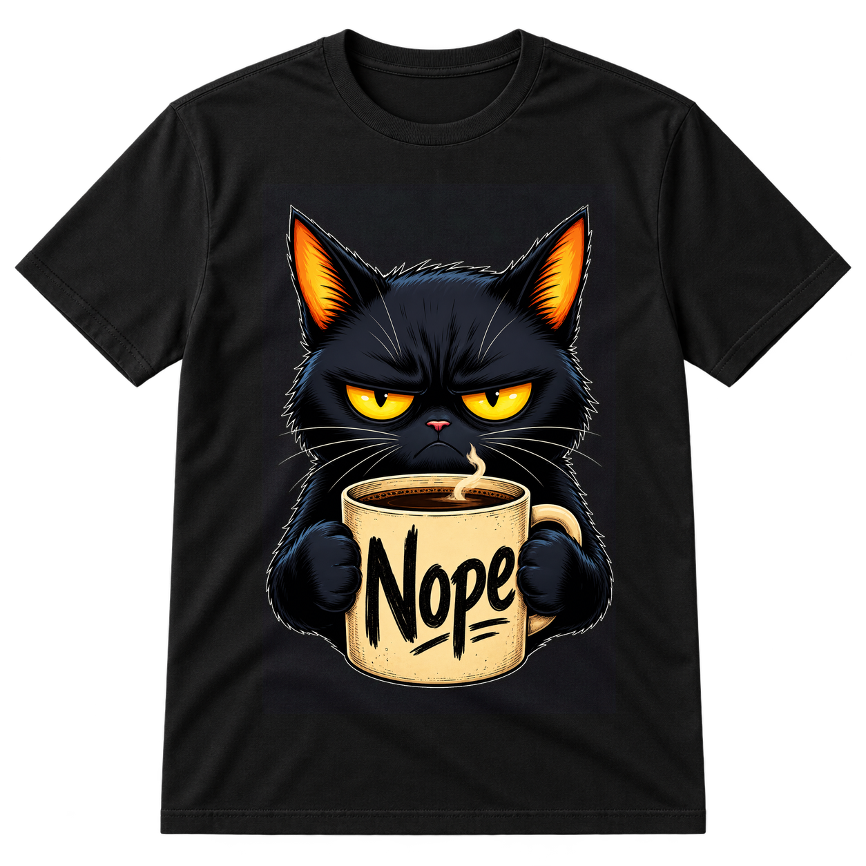 Grumpy Cat Coffee Nope Tshirt