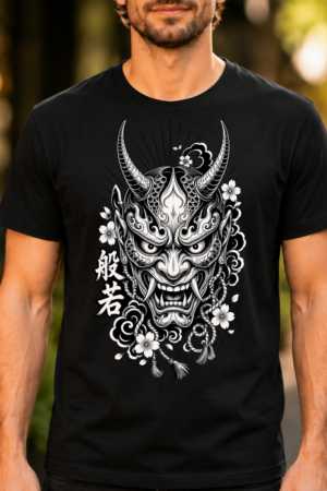 Hannya Mask Japanese Demon Tshirt