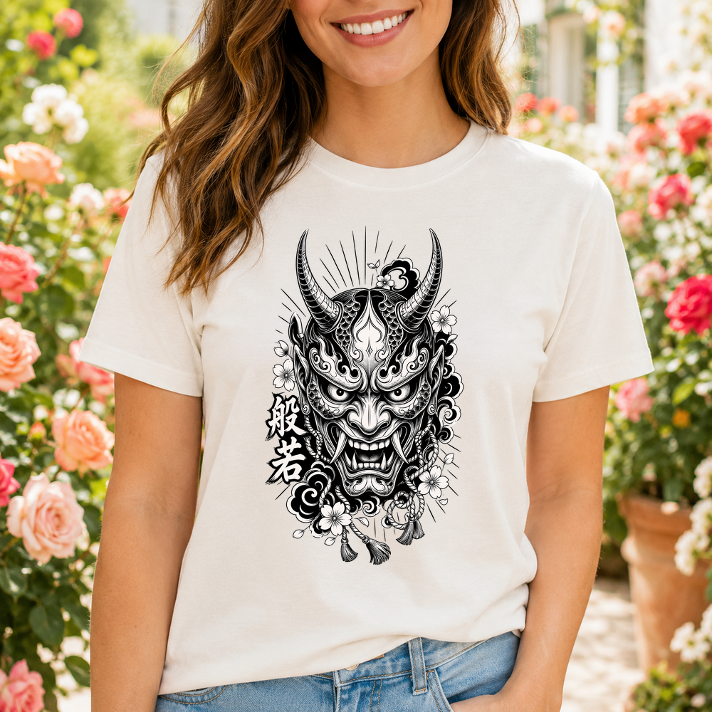 Hannya Mask Japanese Demon Tshirt
