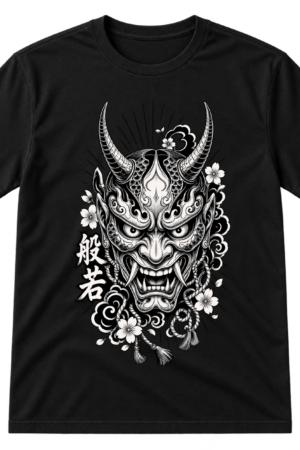 Hannya Mask Japanese Demon Tshirt
