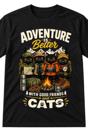 Hiking Cats Adventure Crew Tshirt