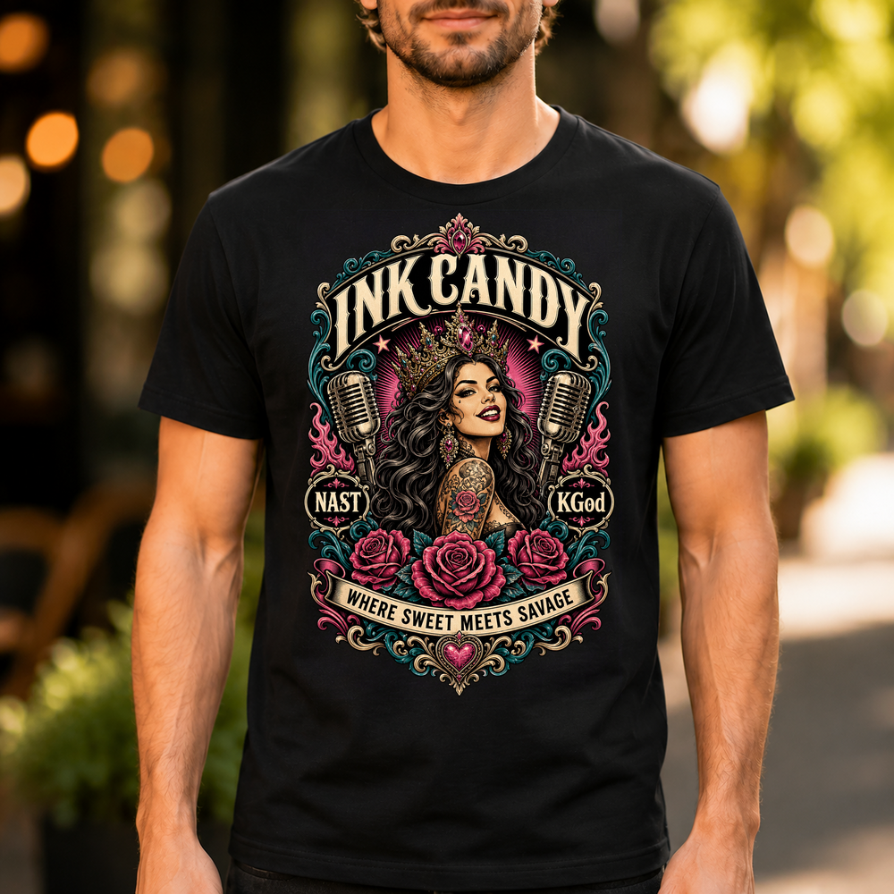Ink Candy Tattoo Studio Emblem Tshirt