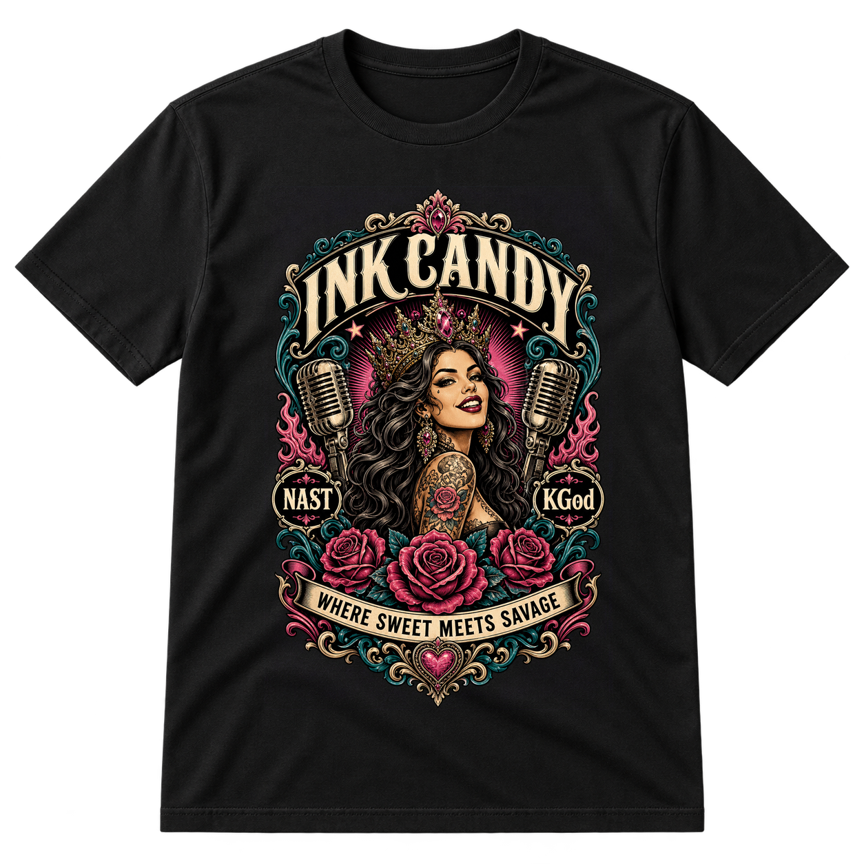 Ink Candy Tattoo Studio Emblem Tshirt