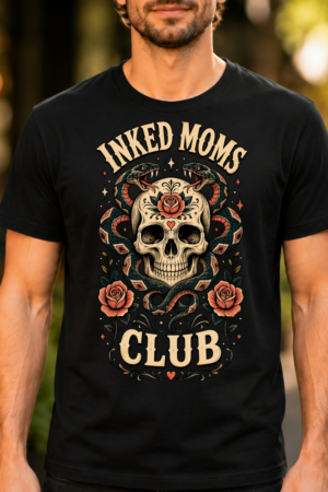 Inked Moms Club Skull Snake Tshirt