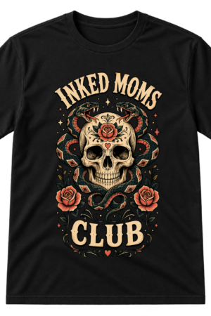 Inked Moms Club Skull Snake Tshirt