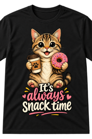 Its Always Snack Time Cat Tshirt