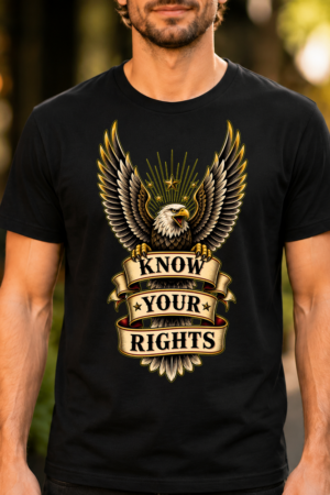 Know Your Rights Eagle Banner Tshirt